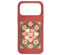 Carcasa para iPhone 17 Pro MAX Recuerdos en Forma de corazón y Flores Art Nouveau