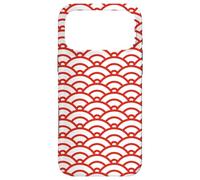 Carcasa para iPhone 17 Pro MAX Red Arches Semicircles Mountains Geometric Pattern