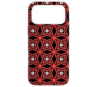 Carcasa para iPhone 17 Pro MAX Red Black Poinsettia Gothic Star Kaleidoscope Pattern