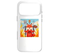 Carcasa para iPhone 17 Pro MAX Red Fox Cooking Grill BBQ Funny Gift Red Fox