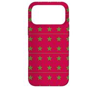 Carcasa para iPhone 17 Pro MAX Red Green Morocco Star Arabic Language Pattern