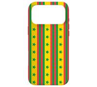 Carcasa para iPhone 17 Pro MAX Red Green Yellow Star Stripe Senegal Color Flag Pattern
