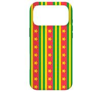 Carcasa para iPhone 17 Pro MAX Red Green Yellow Star Stripe Vertical Cameroon Flag Pattern