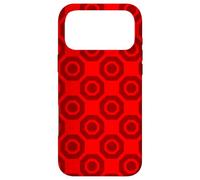 Carcasa para iPhone 17 Pro MAX Red Repeated Octagons Lines Squares Geometric Clean Pattern