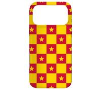 Carcasa para iPhone 17 Pro MAX Red Yellow Geometric Star Square Vietnam Flag Pattern