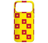 Carcasa para iPhone 17 Pro MAX Red Yellow Stars Square China Color Chinese Mandarin Pattern