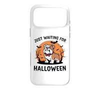 Carcasa para iPhone 17 Pro MAX Regalo con diseño de Perro de Just Waiting for Halloween para Hombres, Mujeres y niños