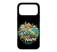 Carcasa para iPhone 17 Pro MAX Regalo de Recuerdo de Viaje de Ayia Napa Chipre Dibujado a Mano