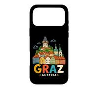Carcasa para iPhone 17 Pro MAX Regalo de Recuerdo de Viaje de Graz Austria Dibujado a Mano