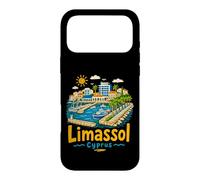 Carcasa para iPhone 17 Pro MAX Regalo de Recuerdo de Viaje de Limassol Chipre Dibujado a Mano