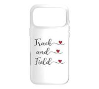 Carcasa para iPhone 17 Pro MAX Regalo tipográfico manuscrito con corazón de Pista y Campo