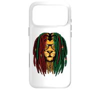 Carcasa para iPhone 17 Pro MAX Reggae león rastas Gato Salvaje Rasta África Mirada