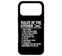 Carcasa para iPhone 17 Pro MAX Reglas de la Cocina Funny Master Cook Chef Cocinar Broma