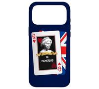 Carcasa para iPhone 17 Pro MAX Reina Elizabeth II - Tarjeta de Juego (Memoriam skat Royal, Reino Unido)