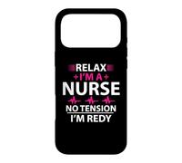 Carcasa para iPhone 17 Pro MAX Relax I'm A Nurse No Tension I'm Redy Funny Nursing Nurses