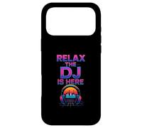 Carcasa para iPhone 17 Pro MAX Relax The DJ Is Here Funny DJ Disc Jockey Reproductor de música para Hombre