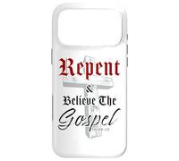 Carcasa para iPhone 17 Pro MAX Repent & Believe The Gospel: Christian Faith Jesus Quote