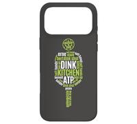 Carcasa para iPhone 17 Pro MAX Reproductor de Bebidas Pickleball Life Paddle Word Cloud