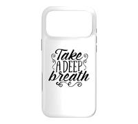 Carcasa para iPhone 17 Pro MAX Respire Hondo y relájese Motivación Respiración Profunda