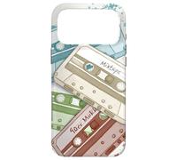 Carcasa para iPhone 17 Pro MAX Retro Acuarela Cassettes Analog Tape Old School Mixtape