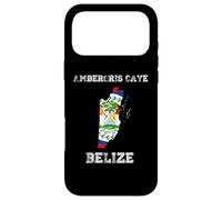 Carcasa para iPhone 17 Pro MAX Retro Ambergris Caye Belice Bandera de Belice Envejecida