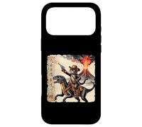 Carcasa para iPhone 17 Pro MAX Retro Caligrafía Gato Dinosaurio Erupción Volcánica Arte Japón