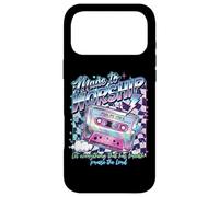 Carcasa para iPhone 17 Pro MAX Retro Cassette Made to Worship Salms 150:6 Música Cristiana