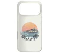 Carcasa para iPhone 17 Pro MAX Retro Croacia Paisaje Vintage Souvenir