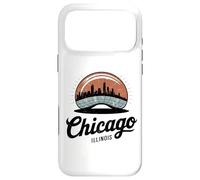 Carcasa para iPhone 17 Pro MAX Retro de los 70, Chicago, Illinois, Downtown The Bean