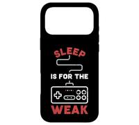 Carcasa para iPhone 17 Pro MAX Retro Gaming - Sleep is For The Weak Gamepad para Gamer Funny