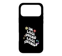 Carcasa para iPhone 17 Pro MAX Retro Groovy Im Laci Doing Laci Things Funny Día de la Madre
