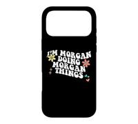 Carcasa para iPhone 17 Pro MAX Retro Groovy Im Morgan Haciendo Morgan Cosas Divertidas Día de la Madre
