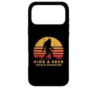 Carcasa para iPhone 17 Pro MAX Retro Hide & Seek World Champ Bigfoot Sun Believe!