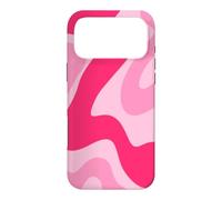 Carcasa para iPhone 17 Pro MAX Retro Hot Pink Swirl Abstracto Estético Groovy 70s Boho Y2K