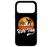 Carcasa para iPhone 17 Pro MAX Retro KOH Tao Atardecer Palmeras Vintage Viaje Diseño