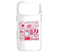 Carcasa para iPhone 17 Pro MAX Retro Navidad Patchwork Holiday Ho Ho Ho Tis The Season