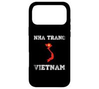 Carcasa para iPhone 17 Pro MAX Retro Nha Trang Vietnam Bandera de Vietnam Envejecida