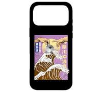 Carcasa para iPhone 17 Pro MAX Retro Otaku Vaporwave Kanji Michelangelo Japón Wave café