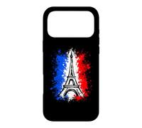 Carcasa para iPhone 17 Pro MAX Retro Silhouette Eiffel Tower Paris France Travel Souvenir