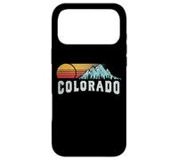 Carcasa para iPhone 17 Pro MAX Retro Style Colorado Vintage Rocky Mountains & Sun