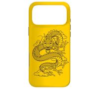 Carcasa para iPhone 17 Pro MAX Retro Vintage Zodiac Lunar New Year Black Chinese Dragon
