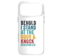 Carcasa para iPhone 17 Pro MAX Revelation 3:20 I Stand at The Door and Knock - Jesus Quote