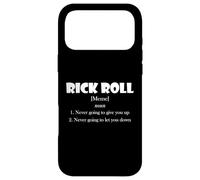 Carcasa para iPhone 17 Pro MAX Rick Roll Definition Funny Early 2000's Prank Meme Rick Roll