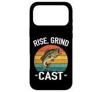 Carcasa para iPhone 17 Pro MAX Rise Grind Cast Amante de la Pesca Pescado Susurrador Aventuras Lago