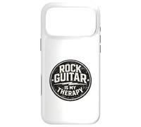 Carcasa para iPhone 17 Pro MAX Rock Guitar Is My Therapy - Insignia Vintage con diseño de Guitarra