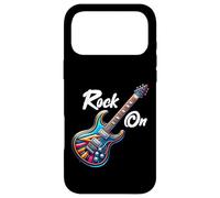 Carcasa para iPhone 17 Pro MAX Rock On Guitar Band Funny Rock Guitarrista Niñas Niños Niños
