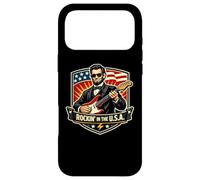 Carcasa para iPhone 17 Pro MAX Rockin In The USA President Guitar Día de la Independencia Americana