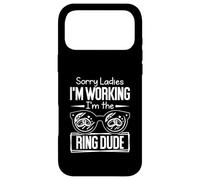 Carcasa para iPhone 17 Pro MAX Rodamiento de Anillo Divertido Sorry Ladies I'm Working I'm The Ring Dud