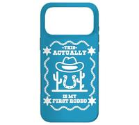 Carcasa para iPhone 17 Pro MAX Rodeo Bull Rider Este es Realmente mi Primer Rodeo Cowboys