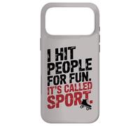 Carcasa para iPhone 17 Pro MAX Roller Derby Diciendo: Golpeo a la Gente por diversión, se Llama Deporte